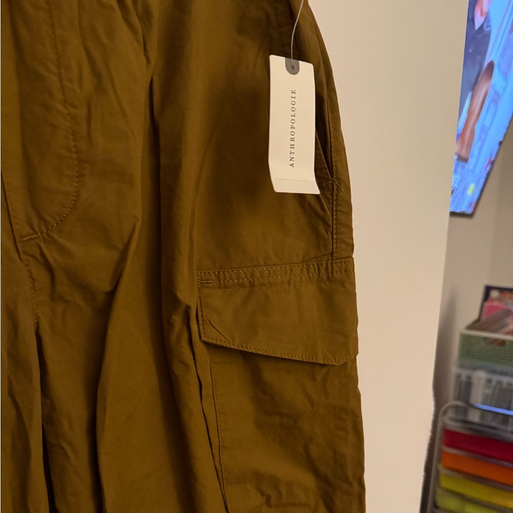 Anthropologie NWT Pilcro Pull-On Parachute Pants Bronze Pockets Women’s Size XS - Picture 13 of 13